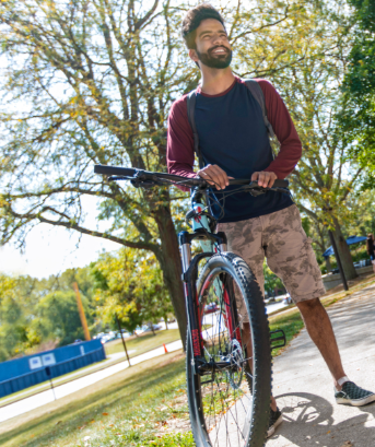 Student-Bike-Posing