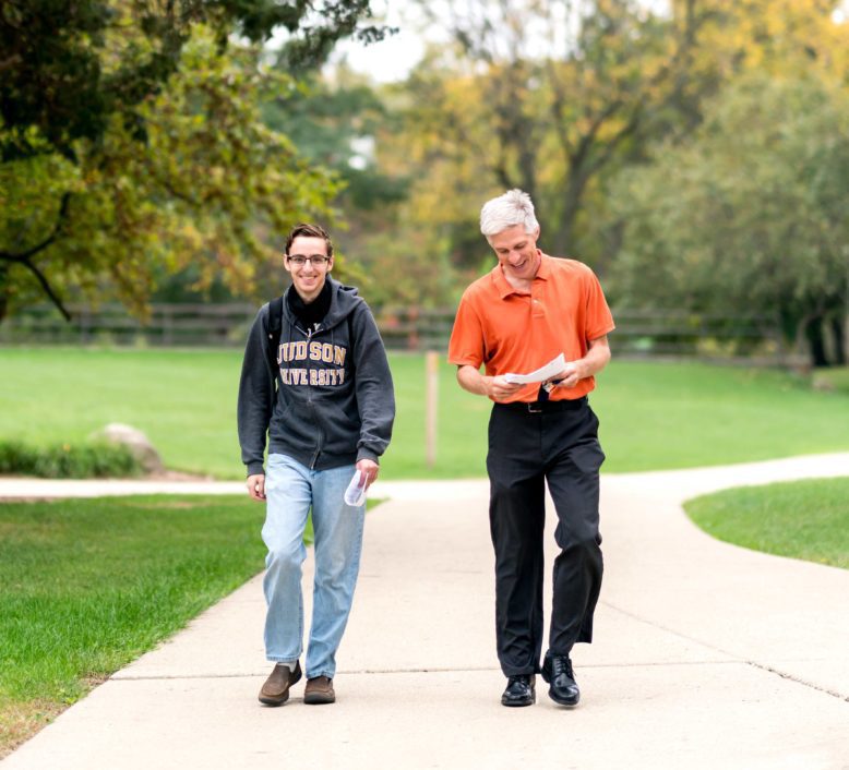 Student-Faculty-Walking