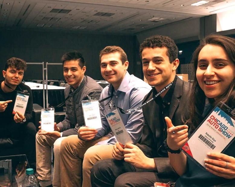 Business Students attending the Chicago Auto Show