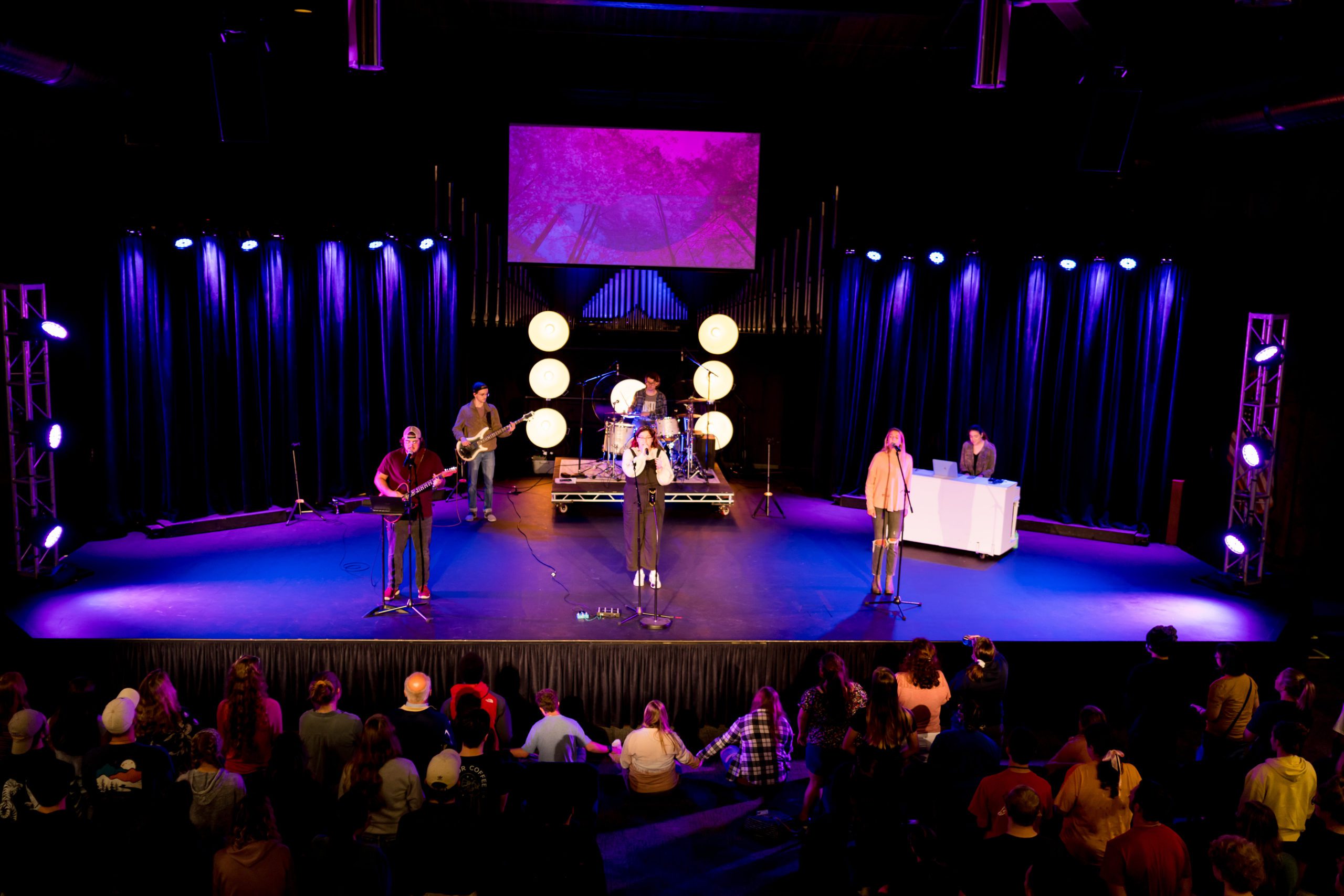 Worship Service in Campus Chapel