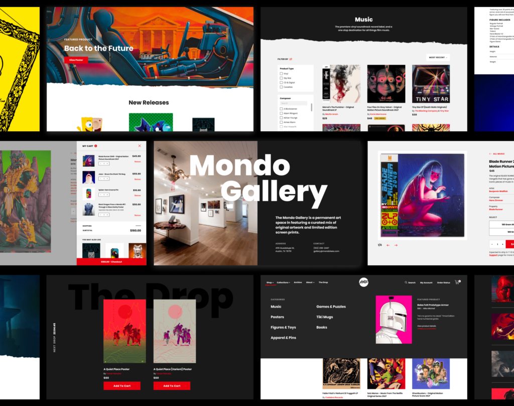Alyssa Low Collage of Website Designs