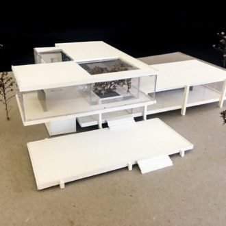 Farnsworth House Model by Architecture student Dezaray Miller