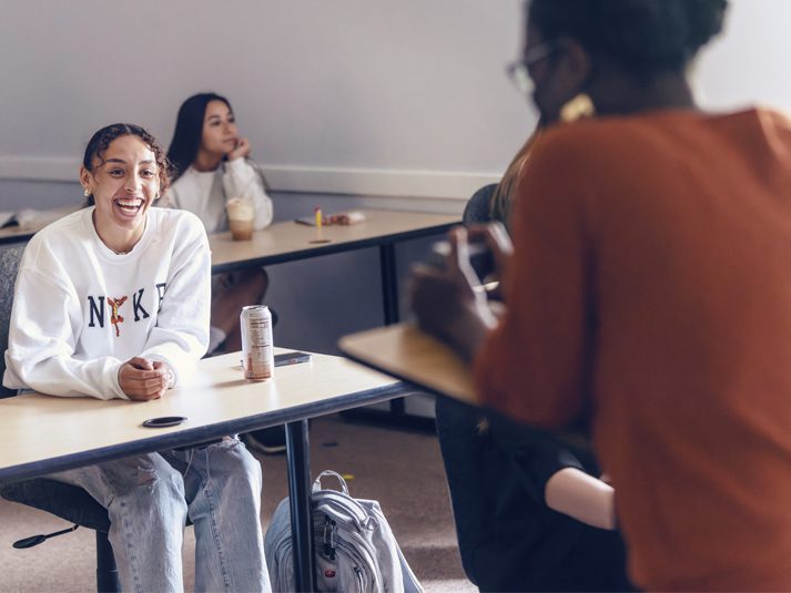 Female Student in Class